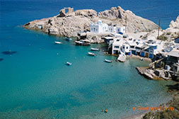 Fyropotamos fishermans village Milos island beaches - Fyropotamos