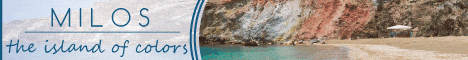 Milos, the island of colors Milos, the island of colors banner