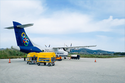 Olympic Air all'aeroporto dell'isola di Milos Aeroporto dell'isola di Milos, Olympic Air