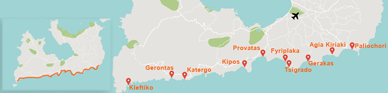 Spiagge a Sud di Milos Isola di Milos spiagge a Sud