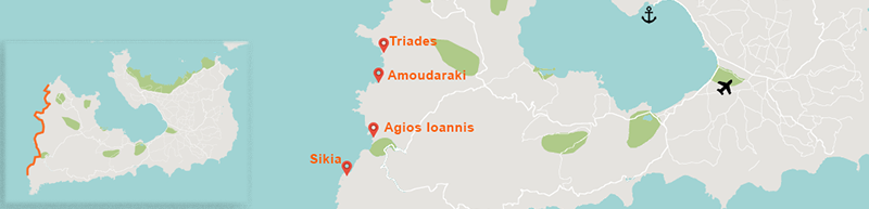 Isola di Milos spiagge ad ovest Milos isola spiagge ad ovest