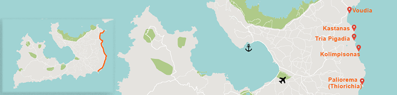 Milos island - Greece East beaches Isola di Milos spiagge all'est